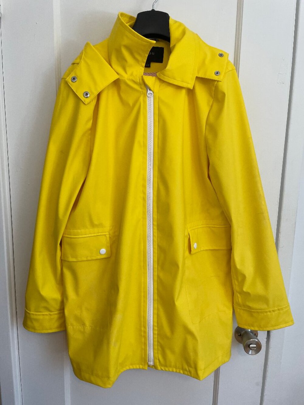 J. Crew Yellow Rain Jacket - Size L